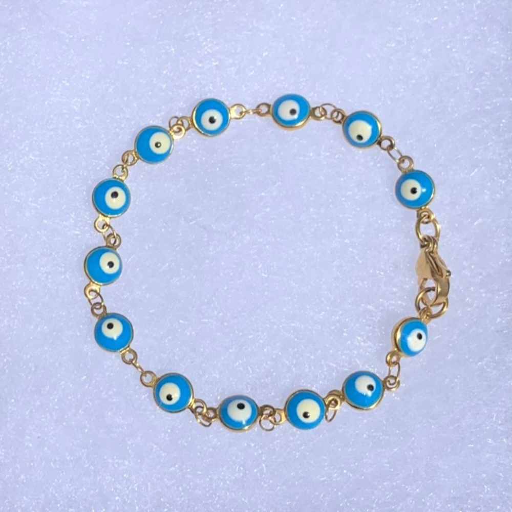 Light Blue Evil Eye Bracelet